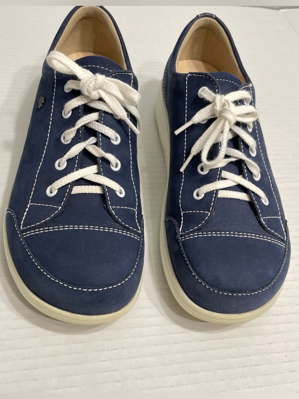 Ikebukuro Finn Comfort sneakers Blue lace up Women size 9 - Picture 5 of 10